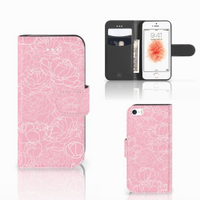 Apple iPhone 5 | 5s | SE Hoesje White Flowers - thumbnail