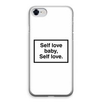 Self love: iPhone 8 Transparant Hoesje