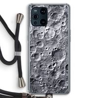 Maanlandschap: Oppo Find X3 Transparant Hoesje met koord