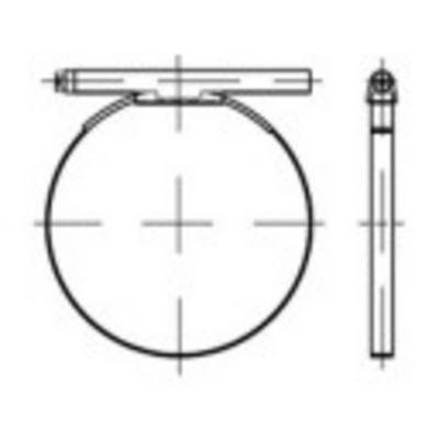 TOOLCRAFT 1066995 Slangklem Slangklemmen RVS A4 25 stuk(s)