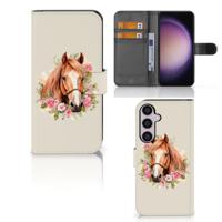 Telefoonhoesje | Met pasjeshouder | voor Samsung Galaxy S24 Plus Paard