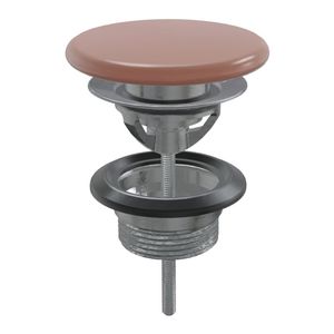 Afvoerplug Xenz Rosa | 5/4" | Click waste | Keramiek | Rond | Rose