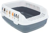 TRIXIE KATTENBAK DELIO PAARS / WIT