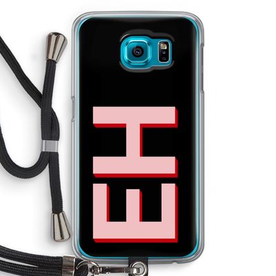 Monogram: Samsung Galaxy S6 Transparant Hoesje met koord