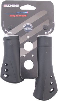 Edge De ergo venti handvatten - 22mm - rubber - 125 + 92mm - 119g - zwart
