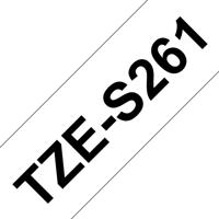 Brother TZe-S261 Labeltape extra sterk klevend Tapekleur: Wit Tekstkleur: Zwart 36 mm 8 m