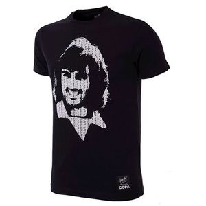 COPA Football - George Best Repeat Logo T-Shirt - Zwart