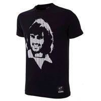 COPA Football - George Best Repeat Logo T-Shirt - Zwart