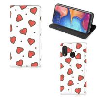 Samsung Galaxy A20e | Hoesje met Magneet | Hearts