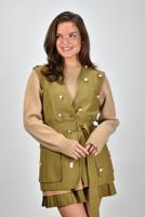 Ulla Johnson gilet Twyla SP250513 lichen