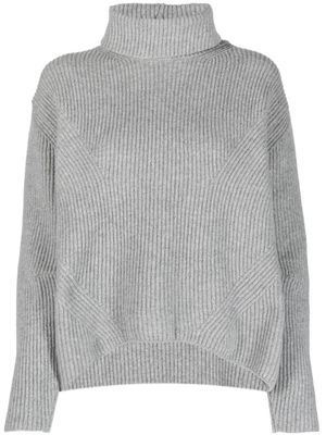 PINKO pull nervuré à col roulé - Gris