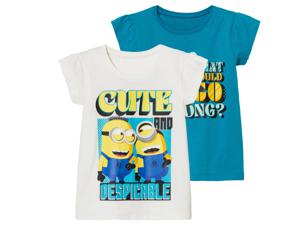 2 peuters T-shirts (122/128, Minions)