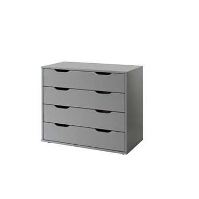 Vipack commode Pino 4 lades - grijs