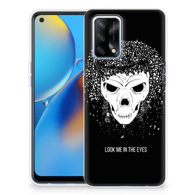Silicone Back Case OPPO A74 4G Skull Hair Silicone Back Case OPPO A74 4G Skull Hair