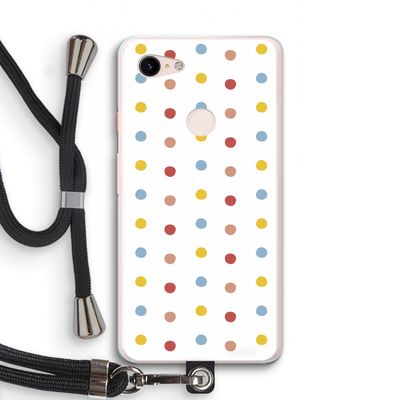 Bollen: Pixel 3 XL Transparant Hoesje met koord