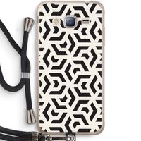 Crazy pattern: Samsung Galaxy J3 (2016) Transparant Hoesje met koord