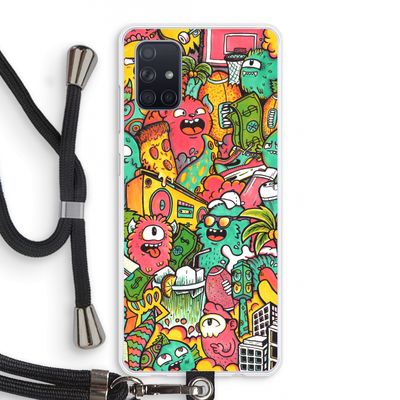 Vexx City: Samsung Galaxy A71 Transparant Hoesje met koord