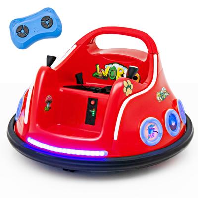12 V Kinderautoscooter Elektrische Bumper Auto met Muziek en Verlichting Incl. 2,4 GHz Afstandsbediening voor Kinderen 3+ Rood/Blauw/Roze