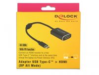 DeLOCK USB-C (male) > HDMI (female) adapter 0,2 meter, 4K 60Hz - thumbnail