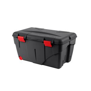 EDA outdoor/tuin opberg box - vocht- en vorstbestendig - zwart - 85 liter - 75 x 46 x 39 cm - kunsts