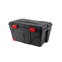EDA outdoor/tuin opberg box - vocht- en vorstbestendig - zwart - 85 liter - 75 x 46 x 39 cm - kunsts