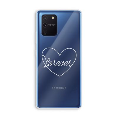 Forever heart pastel: Samsung Galaxy Note 10 Lite Transparant Hoesje