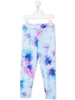 MSGM Kids legging à imprimé tie dye - Bleu - thumbnail