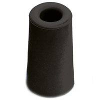 DX Deurbuffer Stootbuffer Ø40x73mm Rubber Zwart DBR 73 BE - thumbnail