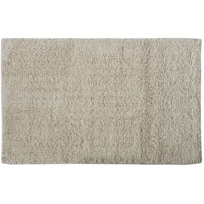 Badkamerkleedje/badmat voor op de vloer - creme wit - 45 x 70 cm