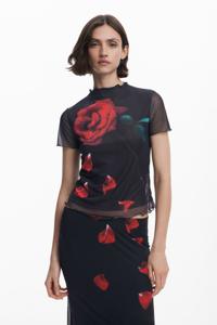 Tyler McGillivary bloemen T-shirt - BLACK - L
