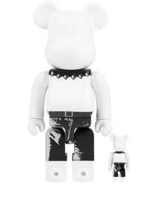 MEDICOM TOY x Andy Warhol Les Rolling Stones (Sticky Fingers) BE@RBRICK lot de figurines 100% et 400% - Noir