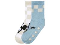 2 paar kinder huissokken Disney (Wit/blauw, 27-30)
