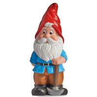 Tuinkabouter beeldje Dwerg met rode muts - Keramiek - 24.5 cm Tuinkabouter beeldje Dwerg met rode muts - Keramiek - 24.5 cm