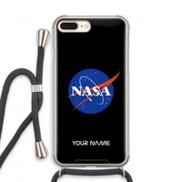 NASA: iPhone 8 Plus Transparant Hoesje met koord
