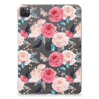 iPad Pro 11 (2024) Siliconen Hoesje Butterfly Roses