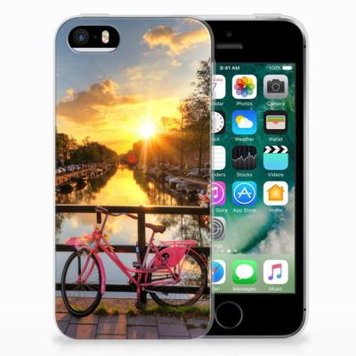 Apple iPhone SE | 5S | Silliconen Back Cover | Amsterdamse Grachten