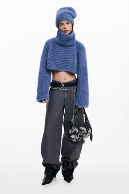 PACK CROP TRUI EN MUTS - BLUE - U