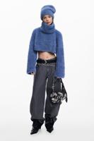 PACK CROP TRUI EN MUTS - BLUE - U