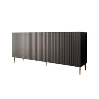 Meubella Dressoir King - 180 cm - Mat zwart - thumbnail