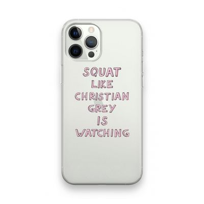 Christian Grey: iPhone 12 Pro Transparant Hoesje