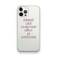Christian Grey: iPhone 12 Pro Transparant Hoesje