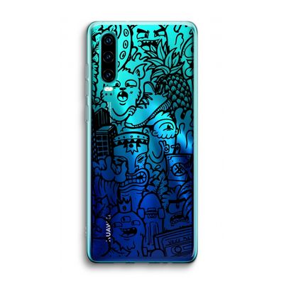 Vexx Black Mixtape: Huawei P30 Transparant Hoesje