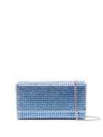 Amina Muaddi pochette Superamina Paloma à ornements en cristal - Bleu