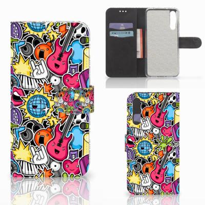 Huawei P20 Pro | Wallet Case | met Pasjes | Punk Rock