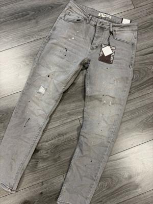 Tailor Stash - Heren Jeans - Grijs - Lengte 32