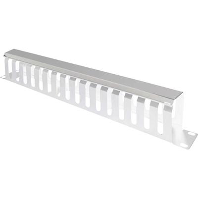VALUE 19 Frontplaat 1 HE met rangeerkanaal 40 x 80 mm, grijs