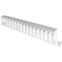 VALUE 19 Frontplaat 1 HE met rangeerkanaal 40 x 80 mm, grijs