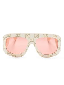 Gucci Eyewear lunettes de soleil à monture pilote - Tons neutres