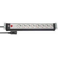 Brennenstuhl 1156057128 power uitbreiding 3 m 8 AC-uitgang(en) Binnen Zwart
