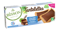 Bisson Gevulde hazelnoot chocolade tartelettes bio 150 Gram